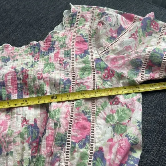 Loveshackfancy Mavis Ruffle Eyelet Floral Mini Dress Size Small - Picture 14 of 16